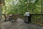 Back Deck with Patio Table & Gas Grill